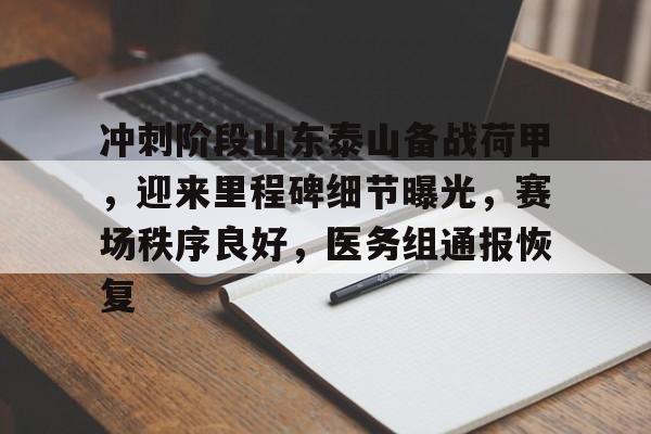 冲刺阶段山东泰山备战荷甲，迎来里程碑细节曝光，赛场秩序良好，医务组通报恢复的简单介绍